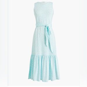 J crew floral knit midi dress